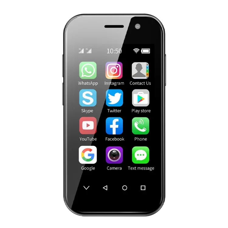 Reconnaissance faciale, écran 3 pouces, Android 9.0, processeur quadricœur MTK6739CW jusqu'à 1,28 GHz, OTG, réseau 4G, double SIM, compatible Google Play, 3 Go + 64 Go
