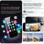Reconnaissance faciale, écran 3 pouces, Android 9.0, processeur quadricœur MTK6739CW jusqu'à 1,28 GHz, OTG, réseau 4G, double SIM, compatible Google Play, 3 Go + 64 Go