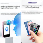 Reconnaissance faciale, écran 3 pouces, Android 9.0, processeur quadricœur MTK6739CW jusqu'à 1,28 GHz, OTG, réseau 4G, double SIM, compatible Google Play, 3 Go + 64 Go