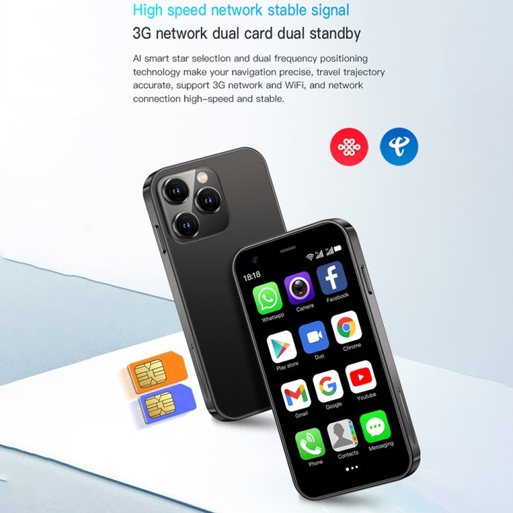 Smartphone SOYES XS15, écran 3 pouces, Android 8.1, processeur quadricœur MTK6580 jusqu'à 1,3 GHz, Bluetooth, Wi-Fi, GPS, réseau 3G, double SIM