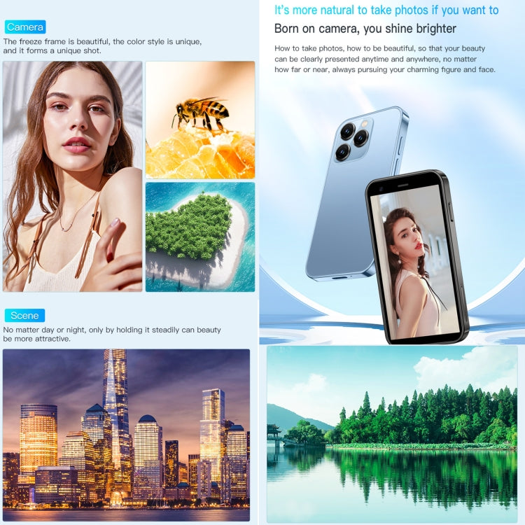 Smartphone SOYES XS15, écran 3 pouces, Android 8.1, processeur quadricœur MTK6580 jusqu'à 1,3 GHz, Bluetooth, Wi-Fi, GPS, réseau 3G, double SIM