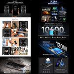 Ulefone Armor 28 Ultra, téléphone robuste, 16 Go + 1 To, vision nocturne, batterie 10 600 mAh, écran 6,67 pouces, Android 14, processeur octocœur MediaTek Dimensity 9300+, réseau 5G, NFC, Armor 28 Ultra