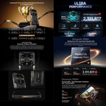 Ulefone Armor 28 UltraThermal Version, téléphone robuste, 16 Go + 1 To, vision nocturne, batterie 10 600 mAh, écran 6,67 pouces, Android 14, processeur octocœur MediaTek Dimensity 9300+, réseau : 5G, NFC, version Armor 28 Ultra Thermal