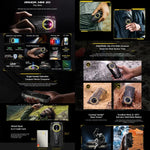 Ulefone Armor Mini 20, Vision nocturne, 8 Go + 256 Go, Téléphone durci IP68/IP69K, Android 14, 4,7 pouces, Processeur octa-core MediaTek Dimensity 6300, Réseau : 4G, NFC, OTG, Armor Mini 20