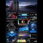 HOTWAV CYBER 13, téléphone robuste IP68/IP69K, 8 Go + 128 Go, batterie 10 800 mAh, écran 6,6 pouces, Android 14.0, processeur octocœur Unisoc T606, réseau : 4G, NFC, OTG