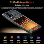 Blackview BV4800 Pro, 4 Go + 128 Go, IP68/IP69K/MIL-STD-810H, 6,56 pouces Android 14 Unisoc T606 Octa Core, réseau : 4G, OTG