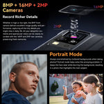 Blackview BV4800 Pro, 4 Go + 128 Go, IP68/IP69K/MIL-STD-810H, 6,56 pouces Android 14 Unisoc T606 Octa Core, réseau : 4G, OTG