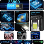 Unihertz Tank 3 / 8849, 16 Go + 512 Go, appareil photo 200 MP, vision nocturne, batterie 23 800 mAh, écran 6,79 pouces, Android 13, processeur octa-core Dimensity 8200, réseau 5G, Tank 3 sans télémètre laser