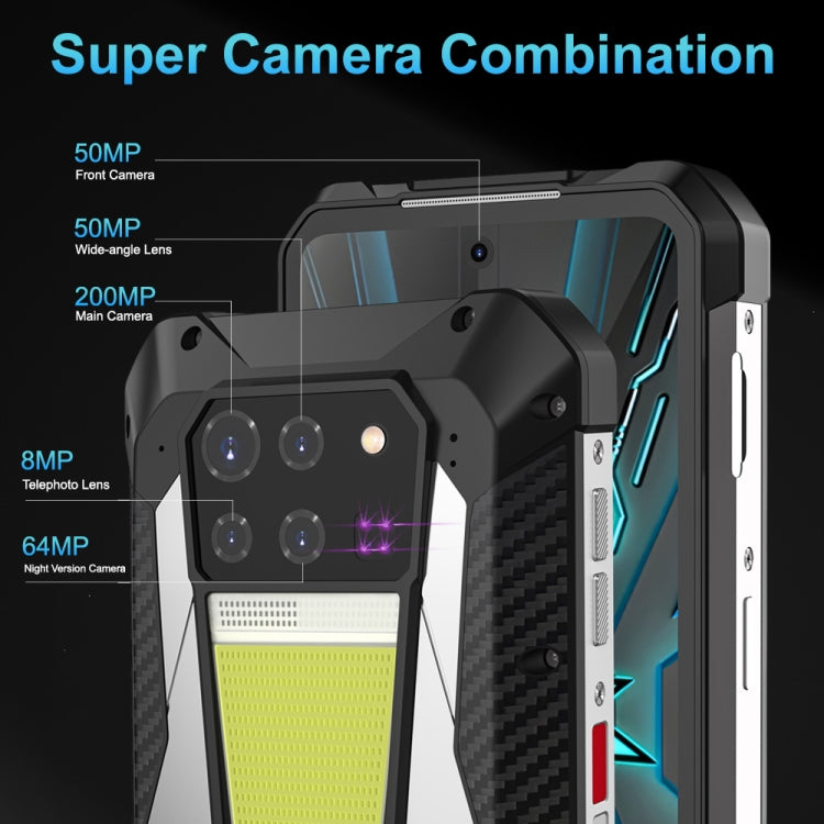 Unihertz Tank 3 / 8849, 16 Go + 512 Go, appareil photo 200 MP, vision nocturne, batterie 23 800 mAh, écran 6,79 pouces, Android 13, processeur octa-core Dimensity 8200, réseau 5G, Tank 3 sans télémètre laser