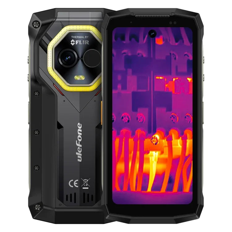 Ulefone Armor Mini 20T Pro, imagerie thermique, 8 Go + 256 Go, téléphone robuste IP68/IP69K, Android 14, processeur octocœur MediaTek Dimensity 6300 5G, réseau : 5G, NFC, OTG, Armor Mini 20T Pro