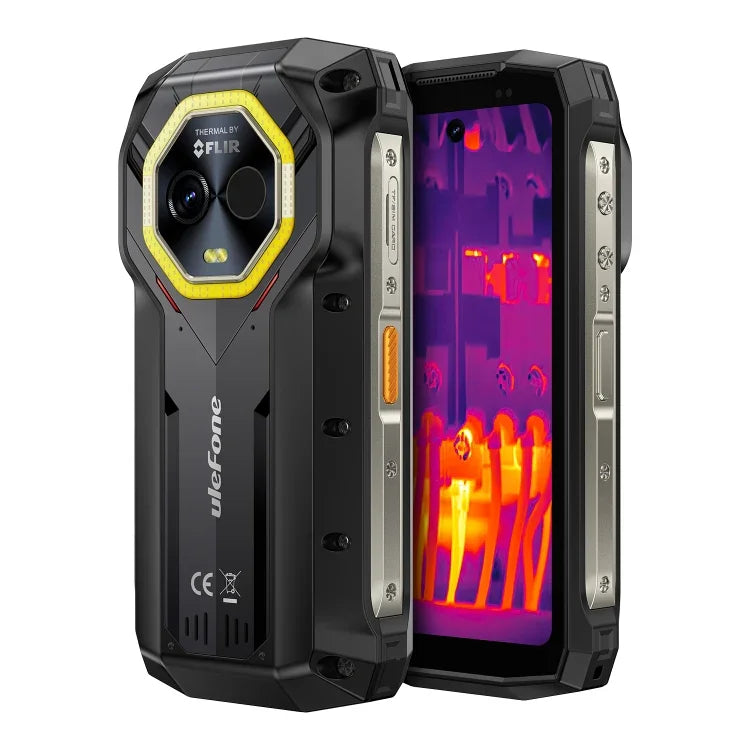 Ulefone Armor Mini 20T Pro, imagerie thermique, 8 Go + 256 Go, téléphone robuste IP68/IP69K, Android 14, processeur octocœur MediaTek Dimensity 6300 5G, réseau : 5G, NFC, OTG, Armor Mini 20T Pro