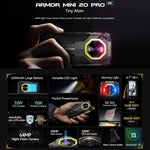 Ulefone Armor Mini 20 Pro, 8 Go + 256 Go, téléphone robuste IP68/IP69K, écran 4,7 pouces, Android 14, processeur octocœur MediaTek Dimensity 6300 5G, réseau : 5G, NFC, OTG, Armor Mini 20 Pro