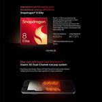 Xiaomi 15 Ultra Global, 16GB+512GB, empreinte digitale ultrasonique 3D, caméra 200MP, 6,73 pouces Xiaomi HyperOS 2 Snapdragon 8 Elite Octa Core 3nm, NFC, réseau : 5G, Xiaomi 15 Ultra Global, 16GB+512GB (Argent), Xiaomi 15 Ultra Global, 16GB+512GB (Noir)