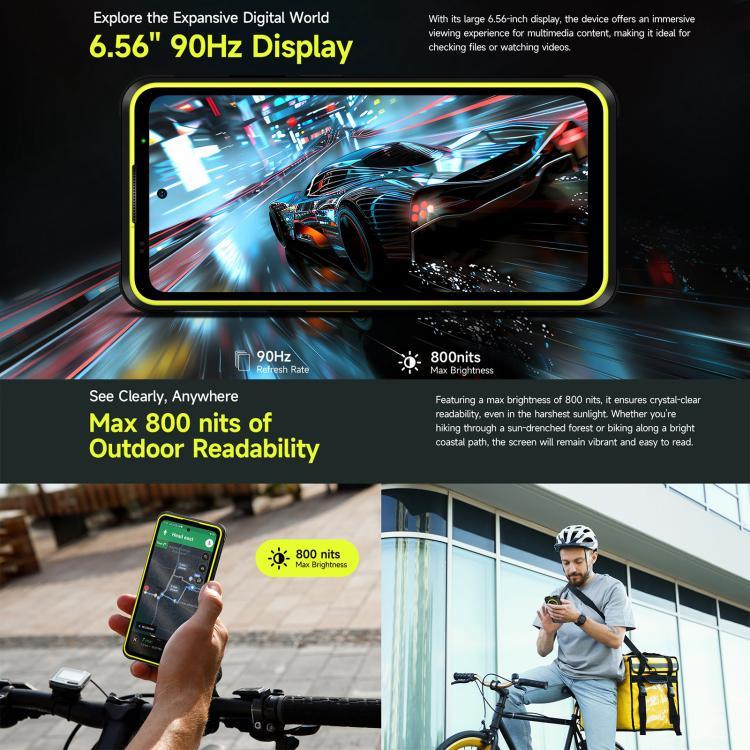 Ulefone Armor X31, 6 Go + 128 Go, vision nocturne, étanche IP68/IP69K, écran 6,56 pouces, Android 14, processeur octa-core MediaTek Helio G91, réseau : 4G, NFC, OTG, Armor X31