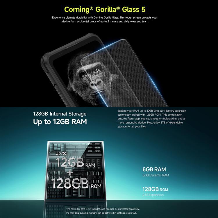 Ulefone Armor X31, 6 Go + 128 Go, vision nocturne, étanche IP68/IP69K, écran 6,56 pouces, Android 14, processeur octa-core MediaTek Helio G91, réseau : 4G, NFC, OTG, Armor X31