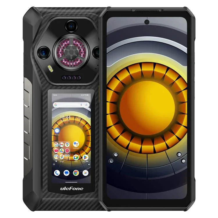 Ulefone Armor 30 Pro, téléphone robuste, 16 Go + 512 Go, vision nocturne, double écran 6,95 pouces + 3,4 pouces, Android 14, processeur octocœur MediaTek Dimensity 7300X, réseau : 5G, OTG, NFC, Armor 30 Pro