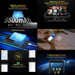Ulefone Armor X32 Pro 5G, 8 Go + 256 Go, vision nocturne, téléphone robuste IP68/IP69K, Android 14, écran 5,65 pouces, processeur octa-core MediaTek Dimensity 6300, réseau : 5G, NFC, OTG, Armor X32 Pro 5G