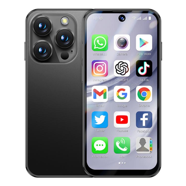SOYES XS19 Pro, 6 Go + 128 Go, écran 3,8 pouces, Android 12.0, processeur quadricœur MTK6762, réseau 4G, double SIM, GPS, OTG, compatible avec le Google Play Store, 6 Go + 128 Go
