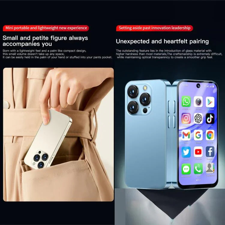 SOYES XS19 Pro, 6 Go + 128 Go, écran 3,8 pouces, Android 12.0, processeur quadricœur MTK6762, réseau 4G, double SIM, GPS, OTG, compatible avec le Google Play Store, 6 Go + 128 Go