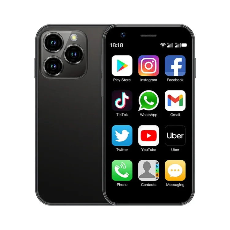 SOYES XS16, 2 Go + 16 Go, écran 3 pouces, Android 10, processeur quadricœur MTK6737, Bluetooth, Wi-Fi, réseau 4G, double SIM, compatible avec le Google Play Store, 2 Go + 16 Go