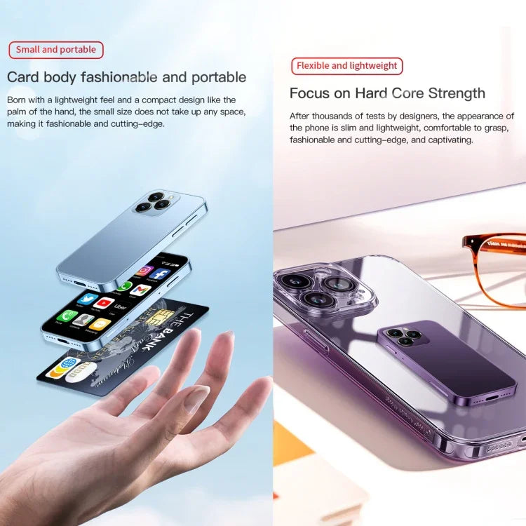 SOYES XS16, 2 Go + 16 Go, écran 3 pouces, Android 10, processeur quadricœur MTK6737, Bluetooth, Wi-Fi, réseau 4G, double SIM, compatible avec le Google Play Store, 2 Go + 16 Go