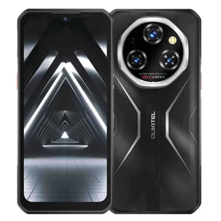 Oukitel WP55 Pro 5G, smartphone robuste, 16 Go + 512 Go, appareil photo 108 Mpx, lecteur d'empreintes digitales, écran 6,6 pouces, Android 15, processeur octa-core MediaTek Dimensity 7025, NFC, OTG, réseau 5G, WP55 Pro