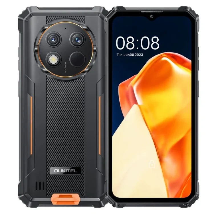 Téléphone robuste Oukitel G1, 6 Go + 256 Go, identification par empreinte digitale, Android 14 6,52 pouces, processeur octa-core T606, NFC, OTG, réseau : 4G