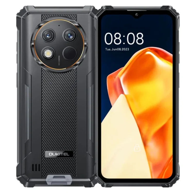 Téléphone robuste Oukitel G1, 6 Go + 256 Go, identification par empreinte digitale, Android 14 6,52 pouces, processeur octa-core T606, NFC, OTG, réseau : 4G