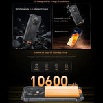 Téléphone robuste Oukitel G1, 6 Go + 256 Go, identification par empreinte digitale, Android 14 6,52 pouces, processeur octa-core T606, NFC, OTG, réseau : 4G