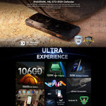 Ulefone Armor 28 Pro, téléphone robuste, 16 Go + 512 Go, vision nocturne, batterie 10 600 mAh, écran 6,67 pouces + 1,04 pouce, Android 15, processeur octa-core MediaTek Dimensity 7300, compatible 5G et NFC.
