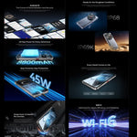 Oukitel WP200 Pro 5G, téléphone robuste, 24 Go + 1 To, lecteur d'empreintes digitales sous l'écran, écran 6,7 pouces, Android 15.0, processeur octocœur MTK Dimensity 8200, NFC, OTG, réseau 5G