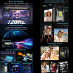 Unihertz 8849 Tank 3S, téléphone robuste avec projecteur de vision nocturne, 12 Go + 256 Go, écran 6,79 pouces, Android 14, processeur octa-core Dimensity 8200, réseau 5G, Tank 3S 12 Go + 256 Go