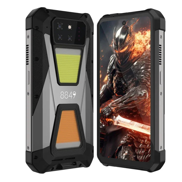 Téléphone durci Unihertz 8849 Tank 3S avec projecteur de vision nocturne, 16 Go + 512 Go, écran 6,79 pouces, Android 14, processeur octa-core Dimensity 8200, compatible 5G.