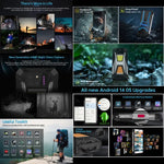 Téléphone durci Unihertz 8849 Tank 3S avec projecteur de vision nocturne, 16 Go + 512 Go, écran 6,79 pouces, Android 14, processeur octa-core Dimensity 8200, compatible 5G.