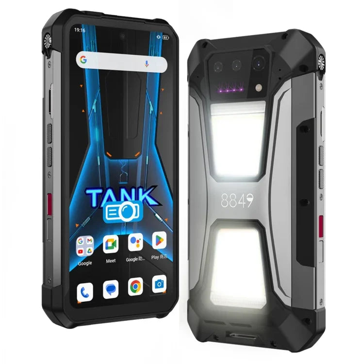 Unihertz 8849 Tank 2 Pro, téléphone robuste avec projecteur de vision nocturne, 12 Go + 256 Go, écran 6,79 pouces, Android 14, processeur octa-core MTK6789, réseau 4G.