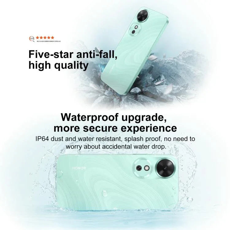 Honor Play 60, 6 Go + 128 Go, lecteur d'empreintes digitales latéral, écran 6,61 pouces, MagicOS 9.0, processeur octocœur Dimensity 6300, réseau : 5G, OTG