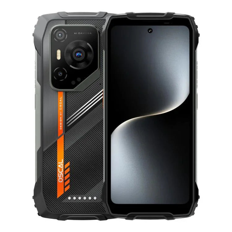 Téléphone robuste Blackview Oscal Pilot 3 5G, 12 Go+256 Go, appareil photo vision nocturne, Android 15 de 6,56 pouces, processeur octa-core MediaTek Dimensity 6300, réseau : 5G, OTG, NFC