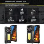 Ulefone Armor 30, 12 Go+512 Go, Vision nocturne, Téléphone robuste IP68/IP69K, Android 15 de 6,95 pouces MediaTek Helio G100 Octa Core, Réseau : 4G, NFC, OTG, Armor 30
