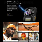 Ulefone Armor 30, 12 Go+512 Go, Vision nocturne, Téléphone robuste IP68/IP69K, Android 15 de 6,95 pouces MediaTek Helio G100 Octa Core, Réseau : 4G, NFC, OTG, Armor 30