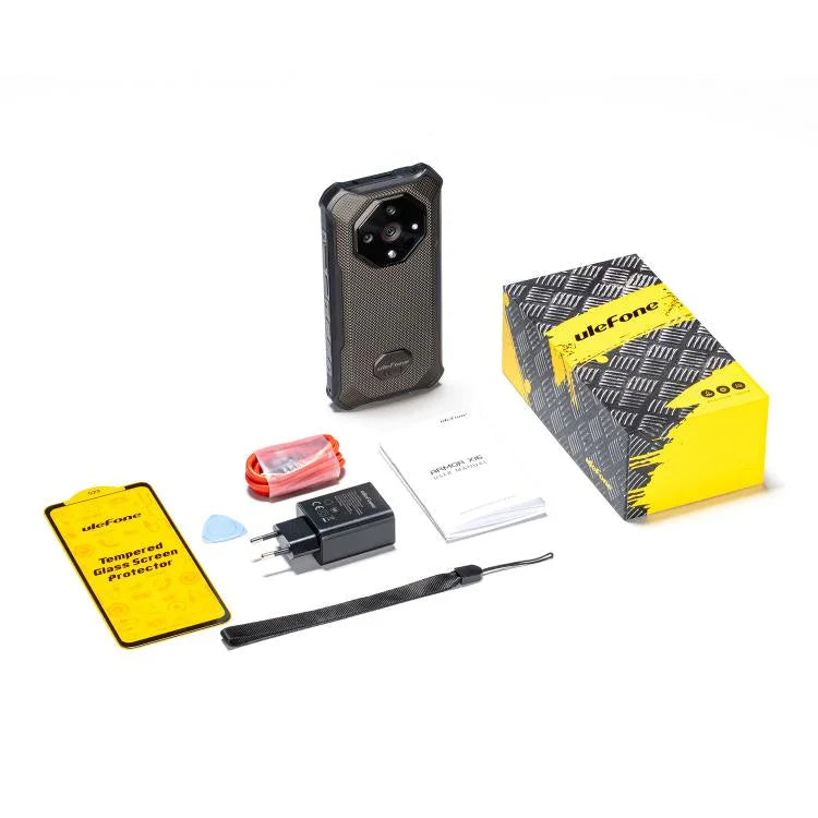 Ulefone Armor X16, 6 Go+128 Go, Vision Nocturne, Téléphone Robuste IP68/IP69K, Android 15 de 6,56 pouces MediaTek Helio G91 Octa Core, Réseau : 4G, NFC, OTG, Armor X16, 6 Go+128 Go