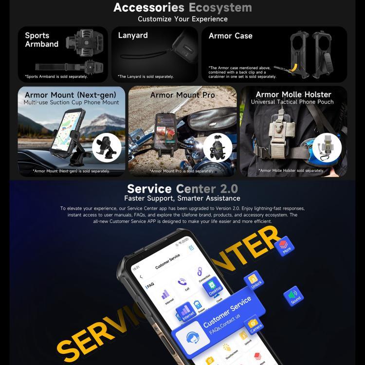 Ulefone Armor X16, 6 Go+128 Go, Vision Nocturne, Téléphone Robuste IP68/IP69K, Android 15 de 6,56 pouces MediaTek Helio G91 Octa Core, Réseau : 4G, NFC, OTG, Armor X16, 6 Go+128 Go