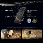 Ulefone Armor X16, 6 Go+128 Go, Vision Nocturne, Téléphone Robuste IP68/IP69K, Android 15 de 6,56 pouces MediaTek Helio G91 Octa Core, Réseau : 4G, NFC, OTG, Armor X16, 6 Go+128 Go