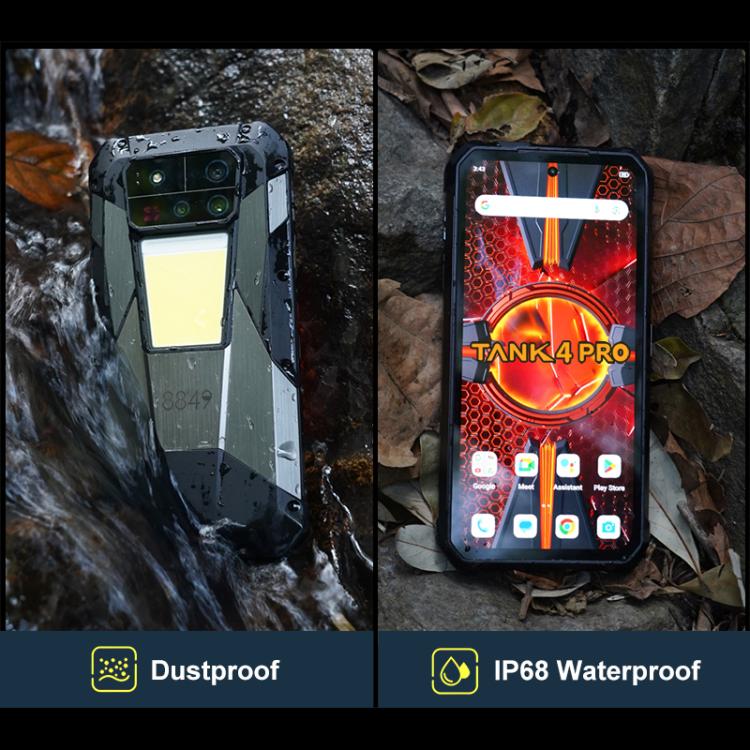 Téléphone robuste Unihertz Tank 4 Pro Projecteur, 16 Go+512 Go, Vision nocturne, Android 13 Dimensity 8300 Octa Core de 6,73 pouces, Réseau: 5G, NFC, 16 Go+512 Go