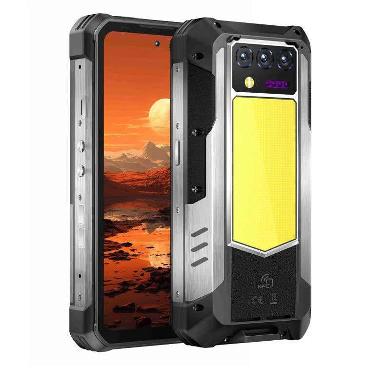 Oukitel WP100 Téléphone Robuste avec Télémètre Laser, 12 Go + 512 Go, Appareil Photo 200 MP, Identification par Empreinte Digitale, Android 14 6,8 Pouces MediaTek Dimensity 7300 Octa Core, NFC, OTG, Réseau : 5G, WP100