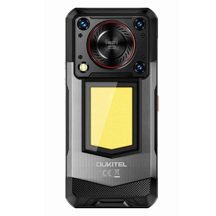 Téléphone robuste Oukitel WP56, 12 Go + 512 Go, appareil photo 108 MP, identification par empreinte digitale, Android 15 MTK Dimensity 7050 Octa Core 6,8 pouces, NFC, OTG, Réseau : 5G