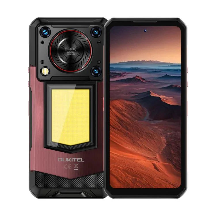 Téléphone robuste Oukitel WP56, 12 Go + 512 Go, appareil photo 108 MP, identification par empreinte digitale, Android 15 MTK Dimensity 7050 Octa Core 6,8 pouces, NFC, OTG, Réseau : 5G