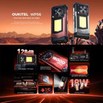 Téléphone robuste Oukitel WP56, 12 Go + 512 Go, appareil photo 108 MP, identification par empreinte digitale, Android 15 MTK Dimensity 7050 Octa Core 6,8 pouces, NFC, OTG, Réseau : 5G