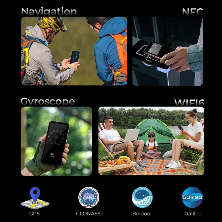 Téléphone robuste Oukitel WP56, 12 Go + 512 Go, appareil photo 108 MP, identification par empreinte digitale, Android 15 MTK Dimensity 7050 Octa Core 6,8 pouces, NFC, OTG, Réseau : 5G