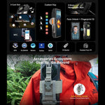 Ulefone Armor 33 Téléphone Robuste, 12 Go + 512 Go, Android 15 de 6,95 pouces MediaTek Helio G100 Octa Core, Réseau : 4G, OTG, NFC, Lumière LED, Armor 33