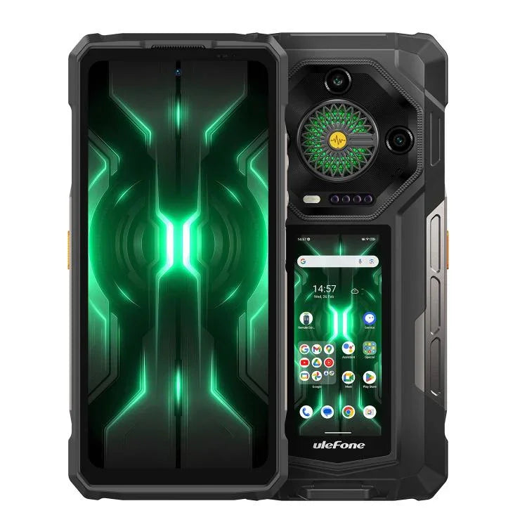 Téléphone Robuste Ulefone Armor 33 Pro, 16 Go+512 Go, Vision Nocturne, Double Écran 6,95 pouces + 3,4 pouces Android 14 MediaTek Dimensity 7300X Octa Core, Réseau : 5G, OTG, NFC, Armor 33 Pro
